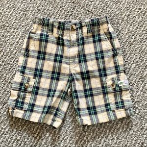 Toddler Boys Cargo Shorts Plaid